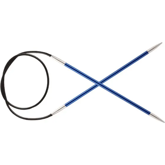 Knitpro Zing Rundpind 80 cm, 4,0 mm, Sapphire