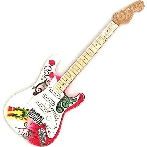 Jimi Hendrix - Fender Stratocaster - Monterey Pop Køleskabsmagnet