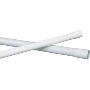 UNITE Plastrør 20 mm PVC hvid L=3M med muffe