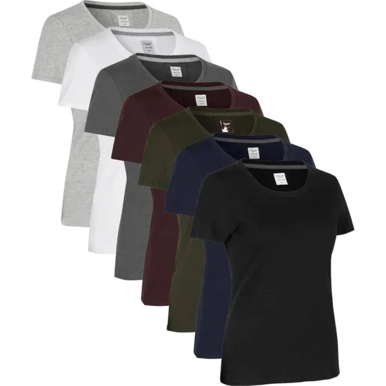 Seven Seas S630 T-shirt dame, O-neck – fitted 93% bomuld