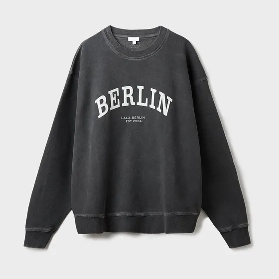 LALA Berlin Sweatshirt Berlin – Washed Black (S)