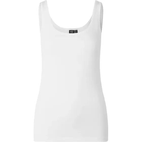 ID Stretch dame undertrøje, hvid (95% bomuld, fitted)