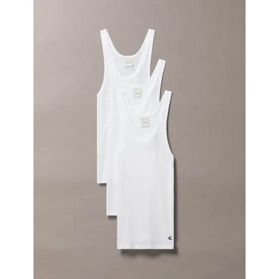 Calvin Klein Scoop Neck Tanktop 3-pak, hvid