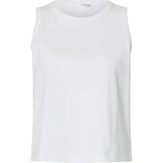 Selected Femme SLFESSENTIAL Boxy Tanktop Bright White