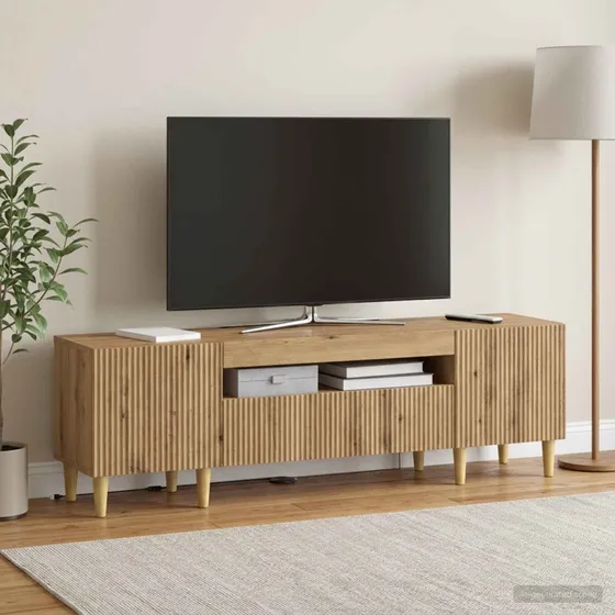 vidaXL LED TV-skab i artisan-eg