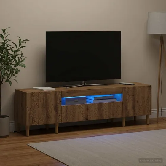 vidaXL LED TV-skab i Artisan-eg