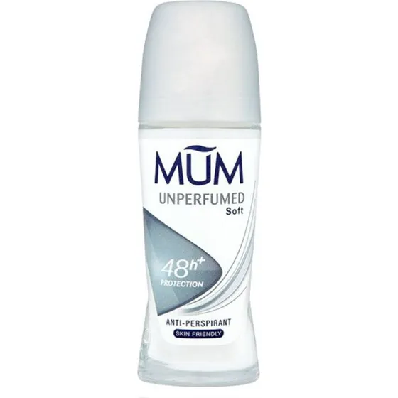 Mum Unperfumed 48H Anti-Perspirant Deodorant Roll-On – 75 ml