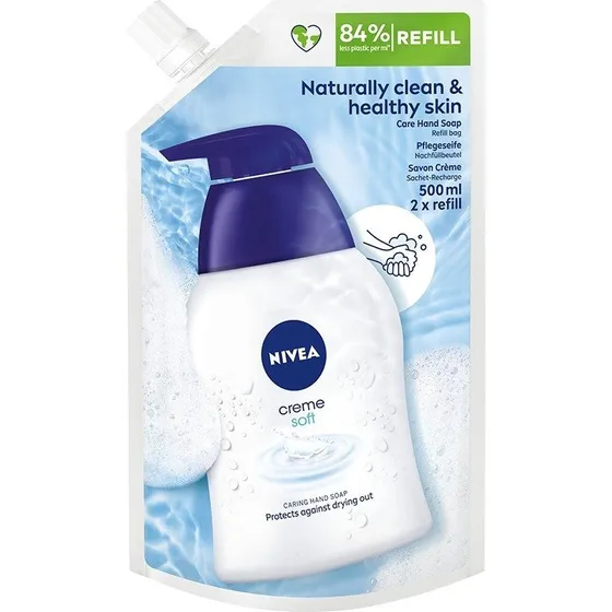 Nivea Creme Soft Mandelolie Flydende Håndsæbe Refill - 500 ml