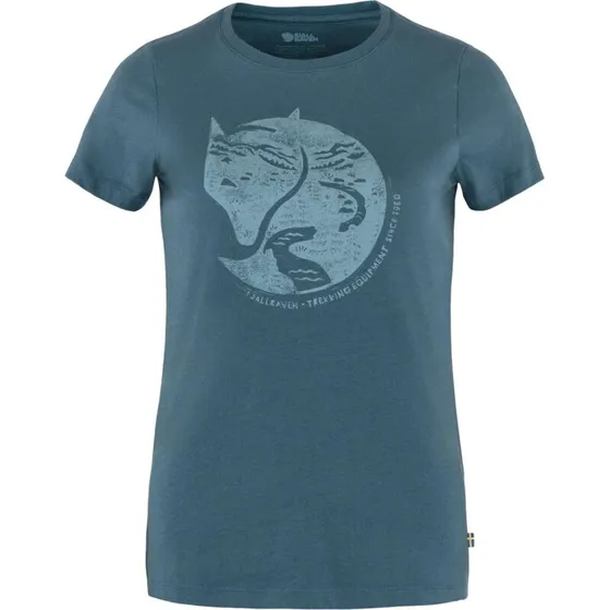 Fjällräven Dame Arctic Fox T-shirt, Indigoblå