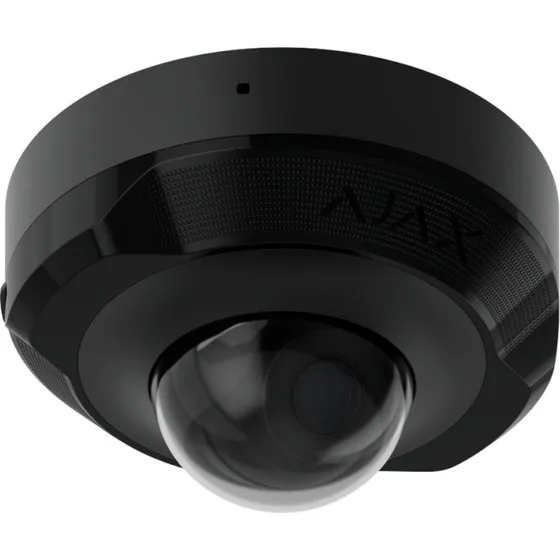 Ajax DomeCam Mini overvågningskamera, 8MP, sort