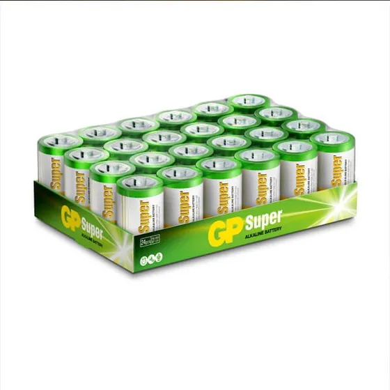 GP Super Alkaline D LR20 Batterier - 24 stk.
