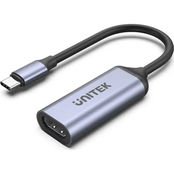 Unitek V1416B USB-C til HDMI adapter, 0,15 m, grå