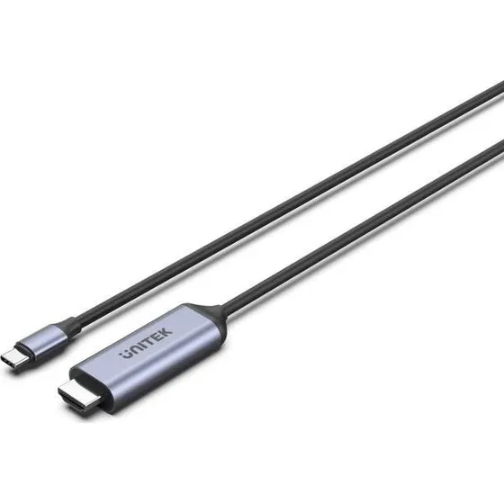 Unitek USB-C til HDMI-kabel 8K 60Hz HDR10+ - 1,8 m, Space Grey