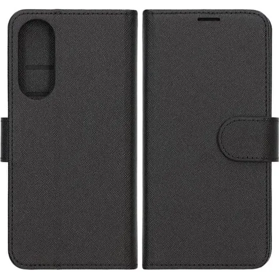 Pung etui med stander til Samsung Galaxy S25 Edge - Sort