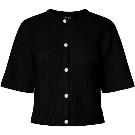 PCSILLY Kortærmet Ribcardigan – Pale Banana