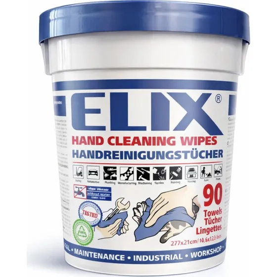 ELIX Hand Cleaning Wipes - 90 stk. renseservietter til værkstedet