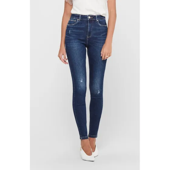 ONLY ONLMILA Høj talje Skinny Jeans, dark blue