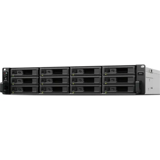 Synology SA3410 2U Rack NAS – Intel D-1541 2,1 GHz, 16 GB DDR4, Sort/Grå