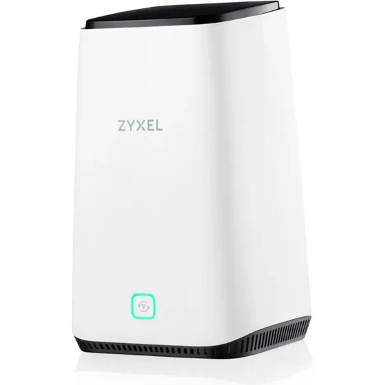Zyxel FWA510 5G WiFi 6 Tri‑band Router, Multi‑Gigabit, Sort/Hvid