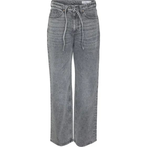 VERO MODA VMTESSA High Waist Wide Jeans - Medium Grey