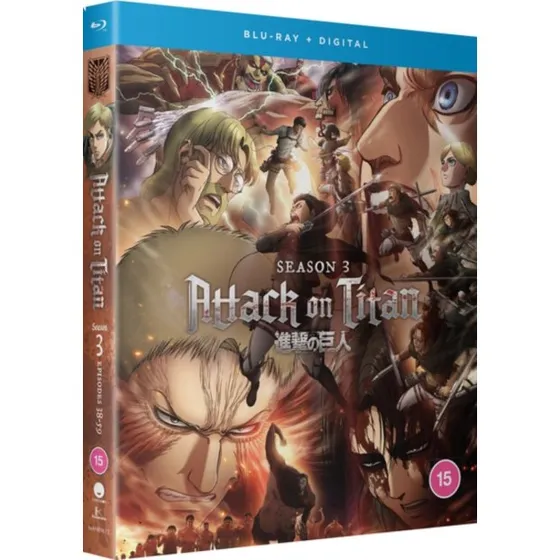 Attack On Titan: Sæson 3 (4 Blu-ray) - Import