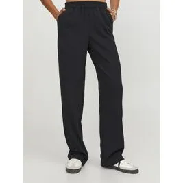 JJXX Poppy Højtaljede Straight Leg Bukser, Sort