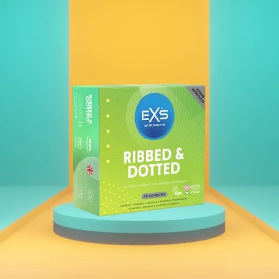 EXS Ribbet & Prikket Kondomer - 48 stk.