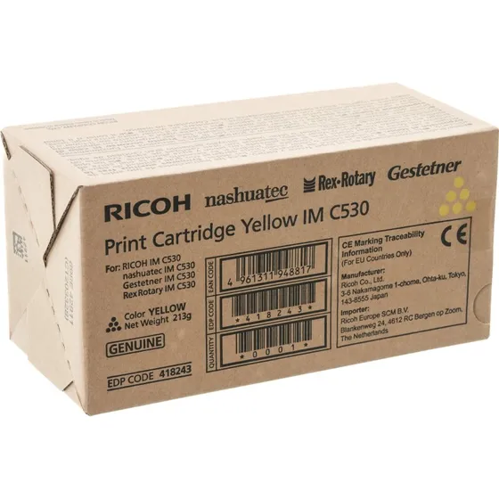 Ricoh IM C530 Gul Tonerpatron
