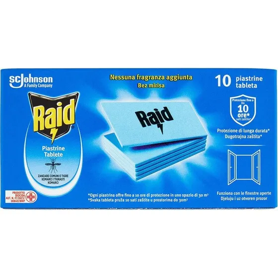 Raid Myggeafvisende tallerkener - 10 stk.