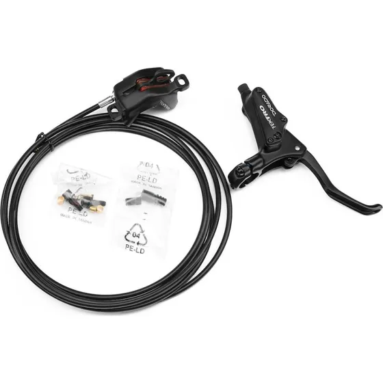 Tektro Hydraulisk Bremsesæt - 4-stemplet, Højre, 3200mm slange