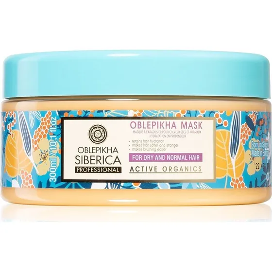 Natura Siberica Oblepikha Hårmaske til tørt og normalt hår, 300ml