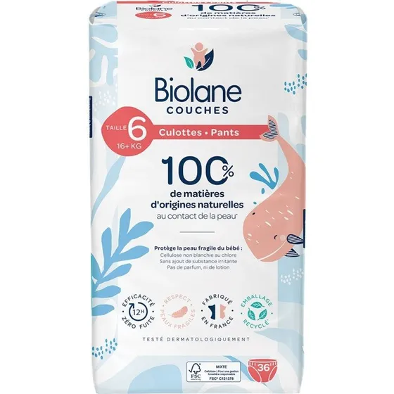 Biolane Expert Naturlige Trusser Bleer Str. 6, 36 stk
