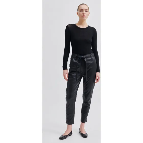 Second Female Indie Leather New Trousers - lammeskind
