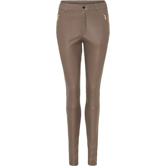 NOTYZ 10910 skindleggings med saddleback – taupe/lysguld