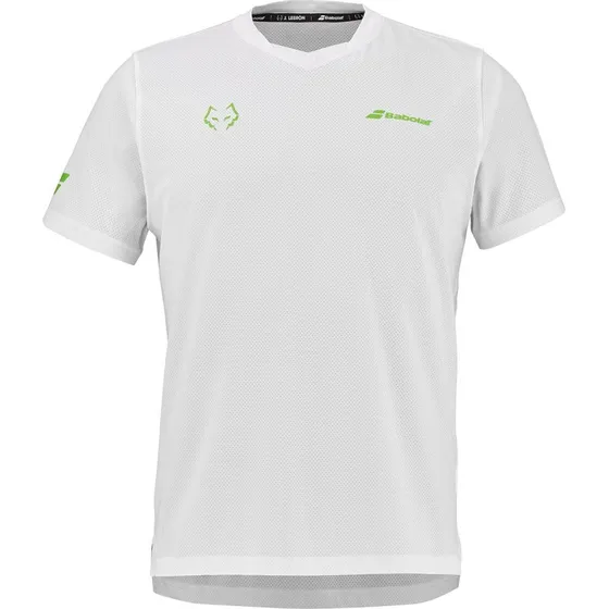 Babolat Crew Neck Tee Juan Lebron - White - XXL