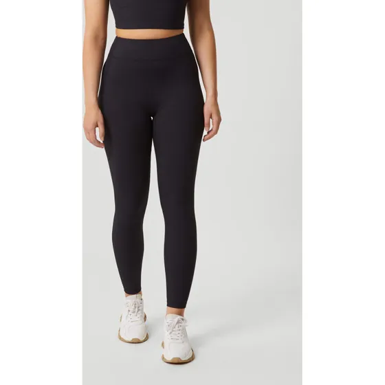 Björn Borg Studio Highwaist Rib Tights – Sort