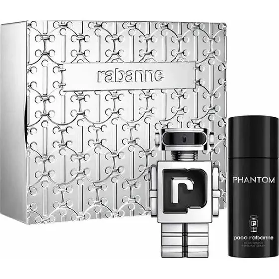 Paco Rabanne Phantom Eau De Toilette Spray 100ml Sæt 2 stk