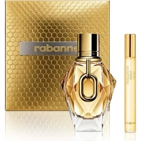 Paco Rabanne 1 Million Gold For Her EDP Gift Set - 90ml + 20ml