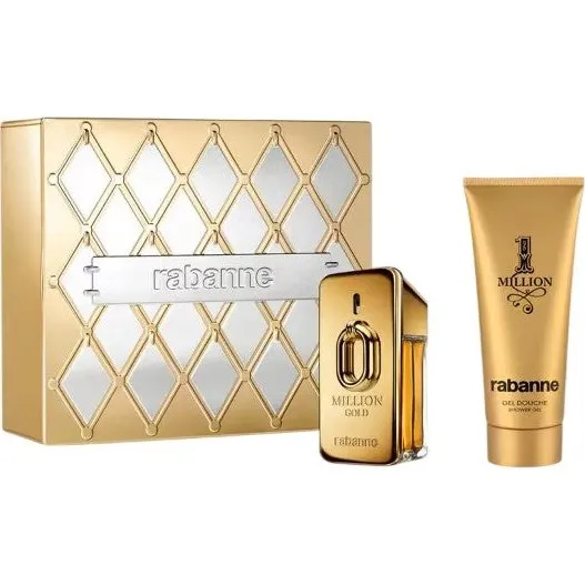 Rabanne Million Gold Gavesæt Eau de Parfum 50ml & Shower Gel 100ml