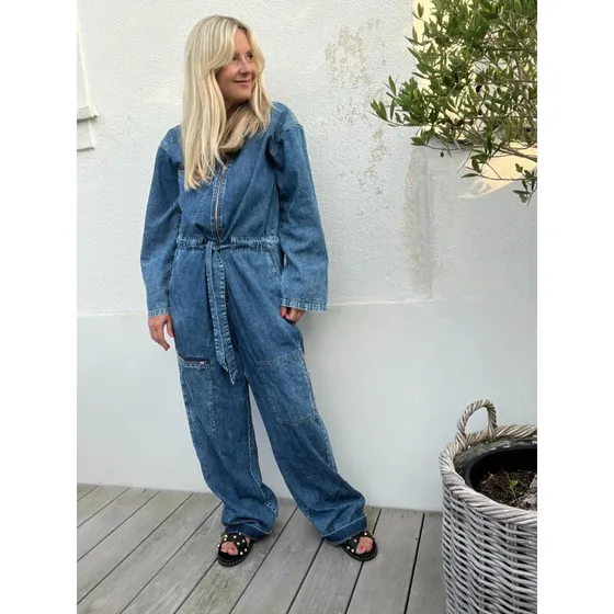 CamdenLL Jumpsuit LS i blød denim