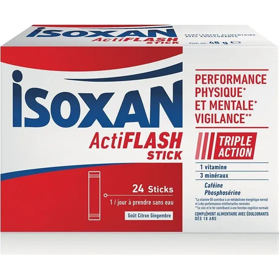 ISOXAN ActiFLASH STIK Citron/Ingefær 24 stk.