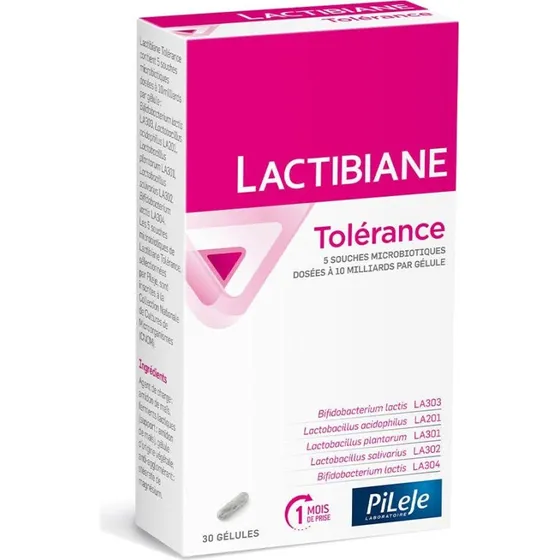 Pileje Lactibiane Tolerance 30 kapsler