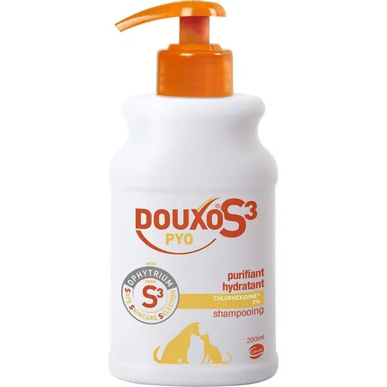 Ceva Douxo S3 Pyo Shampoo med 3% klorhexidin, 200ml
