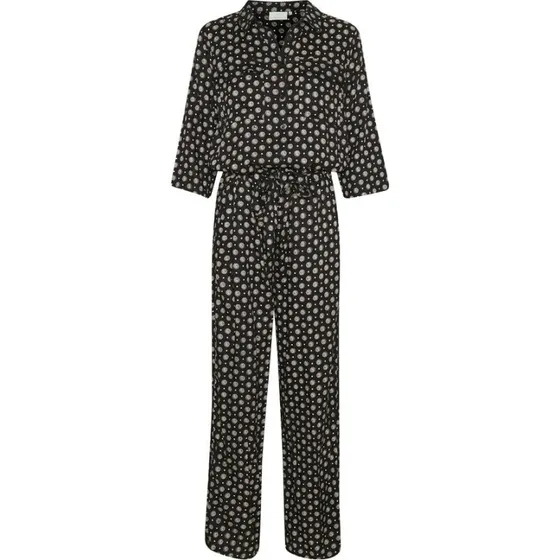 KAFFE Rutie Jumpsuit – sort dot-print