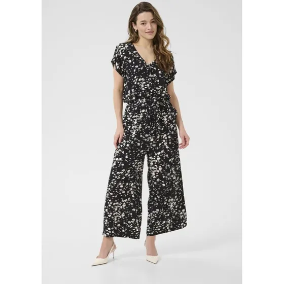 Kaffe Kabeathe Jumpsuit – black chalk