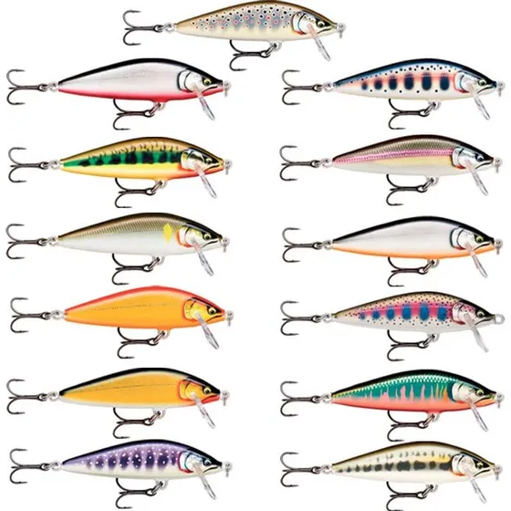 Rapala Countdown Elite Wobler - 7,5 cm - Gilded Fire Tiger