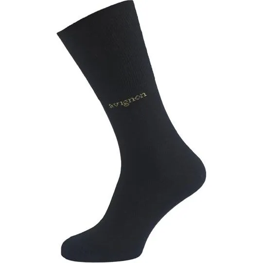 Avignon Merino Uld Liner Strømpe, Black