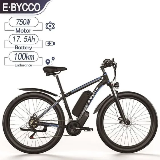 E-BYCCO E8 Elcykel: 750W Motor, 48V 17,5Ah Batteri, 29 tommer