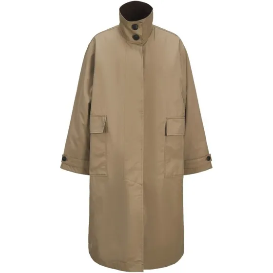 JXAMIRA COAT OTW – Lang trenchcoat med høj ståkrave