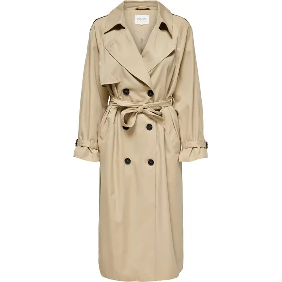 Only Onlchloe Trenchcoat Double B Tannin